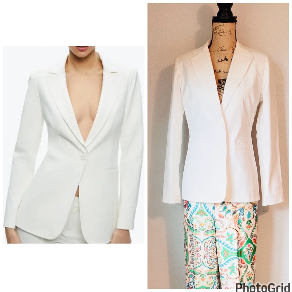 New York & Company White Blazer